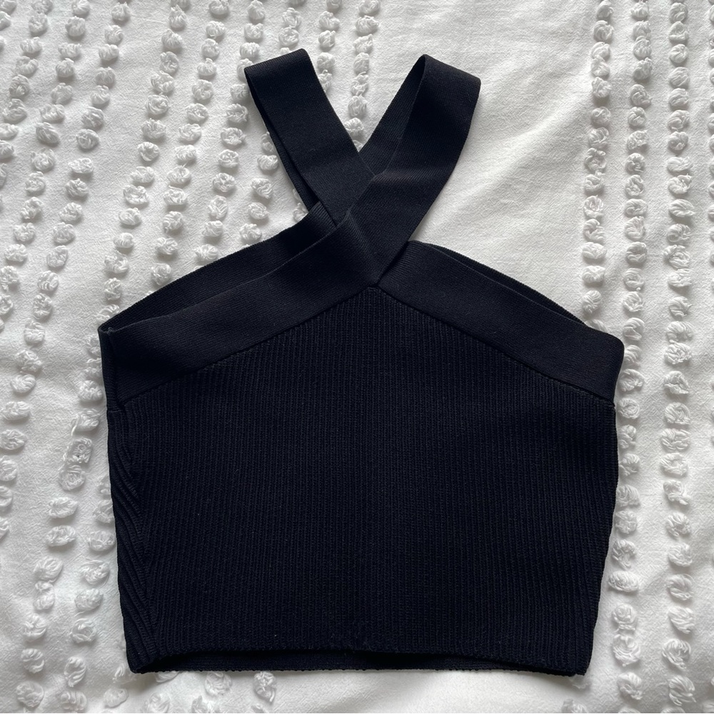 Aritzia Small Women’s Sculpt Knit Criss Cross top